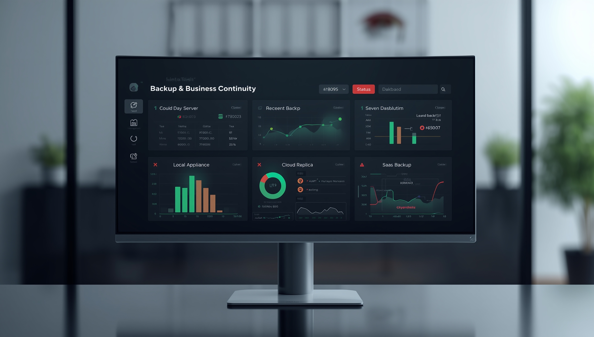 Datatech backup and recovery monitoring dashboard